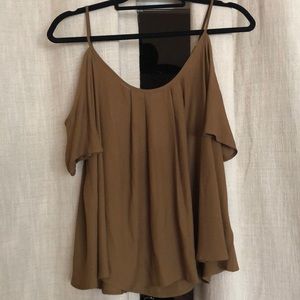 Blouse, olive color, loose fitting